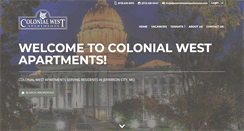 Desktop Screenshot of colonialwestapartments.com