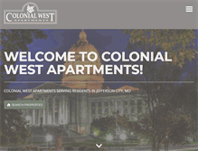 Tablet Screenshot of colonialwestapartments.com
